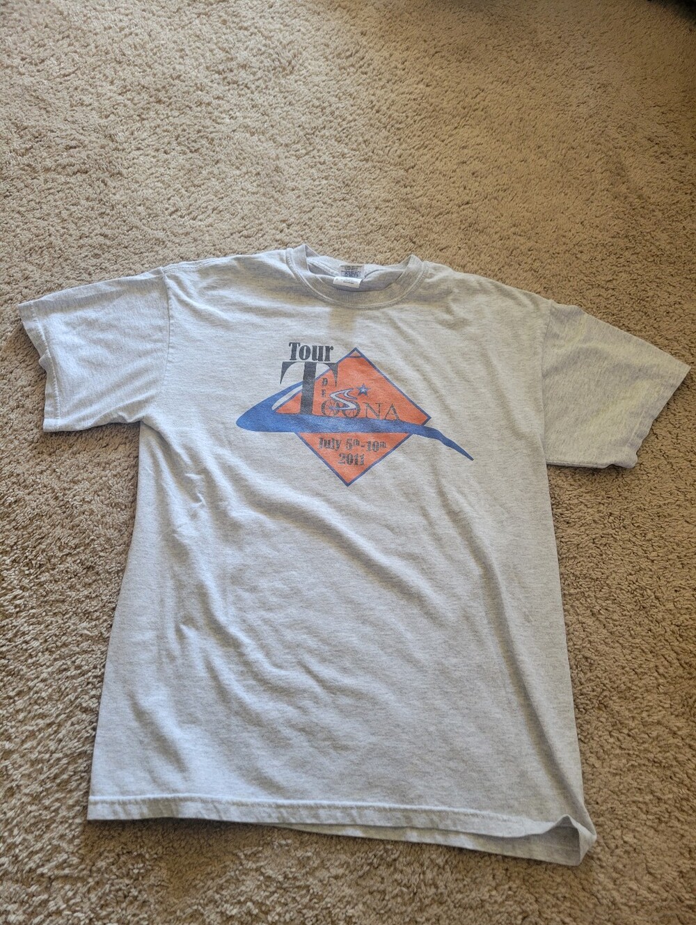 Tour De Toona 2011 Bicycle Race Altoona, PA Short Sleeve Shirt, Tag Size Medium